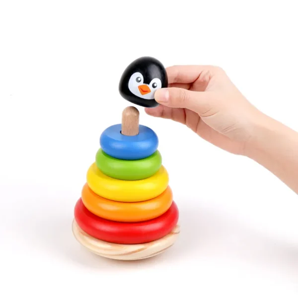 A Wooden Wobbly Penguin Tower - Image 3