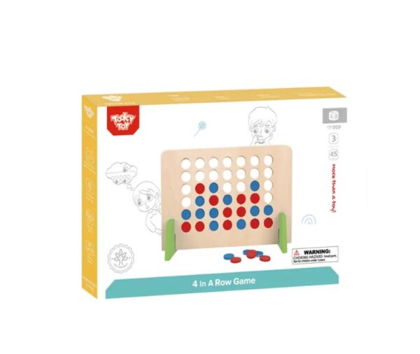 A Wooden Eco Friendly Connect four - Four in a row game - Image 2
