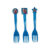 Disney Elsa and Anna Frozen Theme Recyclable Plastic Forks - 10 pieces pack