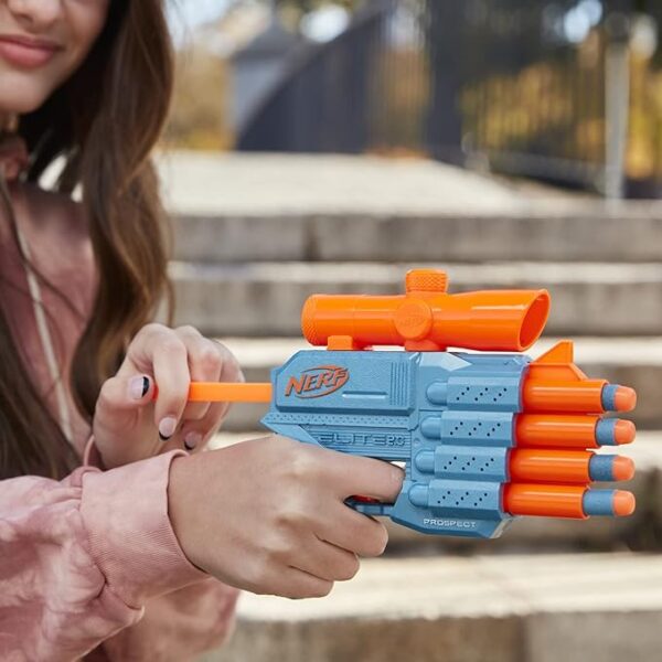 NERF Elite 2.0 Prospect QS-4 Blaster, 8 NERF Elite Darts, 4-Dart Blaster - Image 3