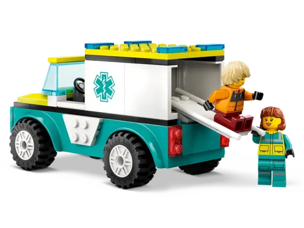 LEGO® Emergency Ambulance and Snowboarder - 60403 - Image 3