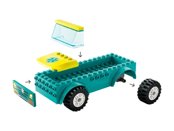 LEGO® Emergency Ambulance and Snowboarder - 60403 - Image 4