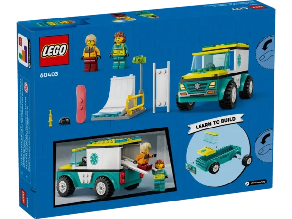 LEGO® Emergency Ambulance and Snowboarder - 60403 - Image 6