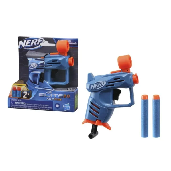 Nerf Elite 2.0 Ace SD-1 Blaster and 2 Official Nerf Elite Darts, Onboard 1-Dart Storage, Stealth-Sized, Easy to Use - Image 3