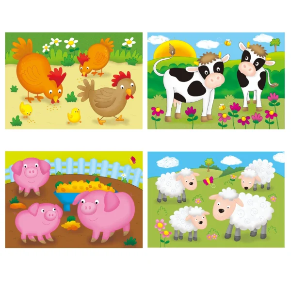 Galt 4 puzzles in a box - Farm - Image 3