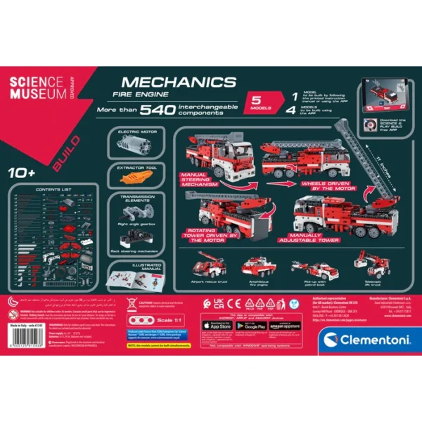 Clementoni Mechanics Fire Truck 75068 - Image 3