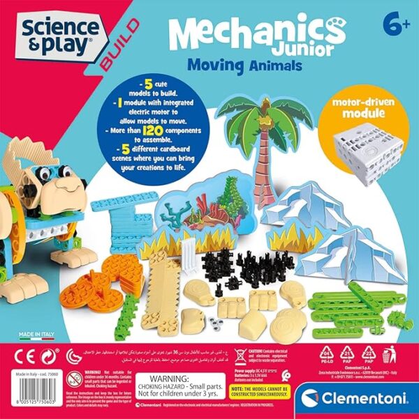 Clementoni Mechanics Maker Lab Moving Animals 75060 - Image 7